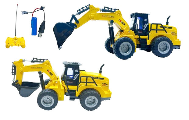RC excavator toy vehicle - 1:50 - radio-controlled work vehicle