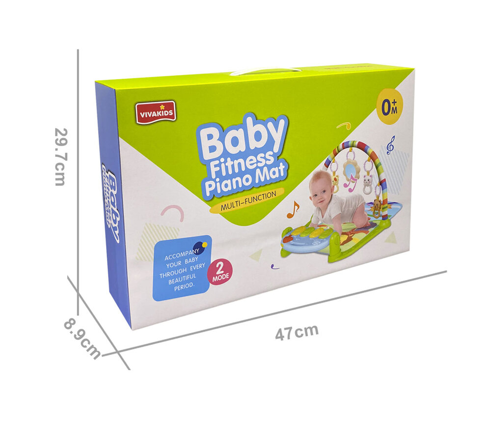 Babygym - Speelgoed baby mat - 0 jaar - Met Speeltjes En Piano - Viva Kids
