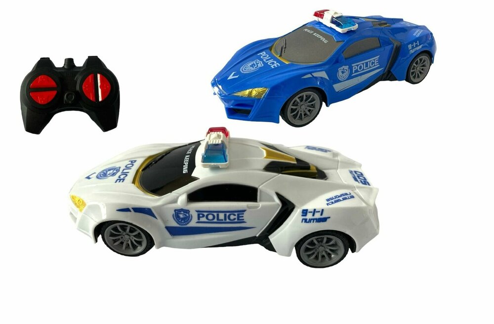 RC Police Car - afstand bestuurbare politieauto - blauw