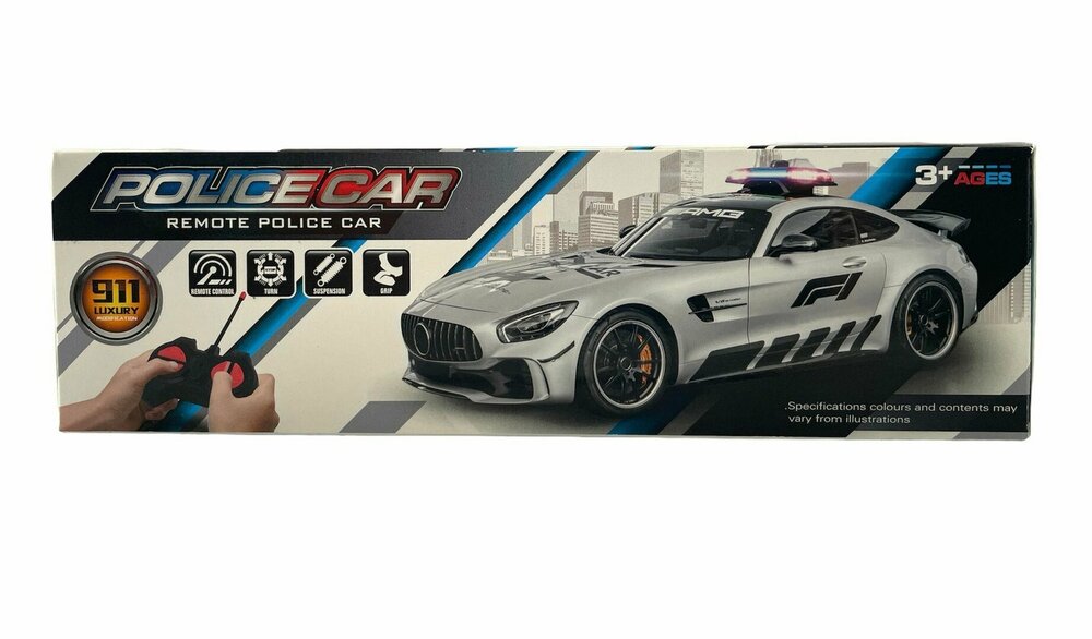 RC Police Car - afstand bestuurbare politieauto - blauw