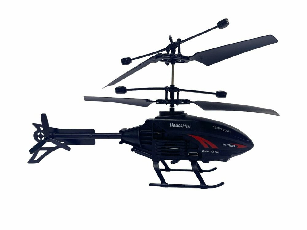 RC helicopter - controlled by hand and remote control 