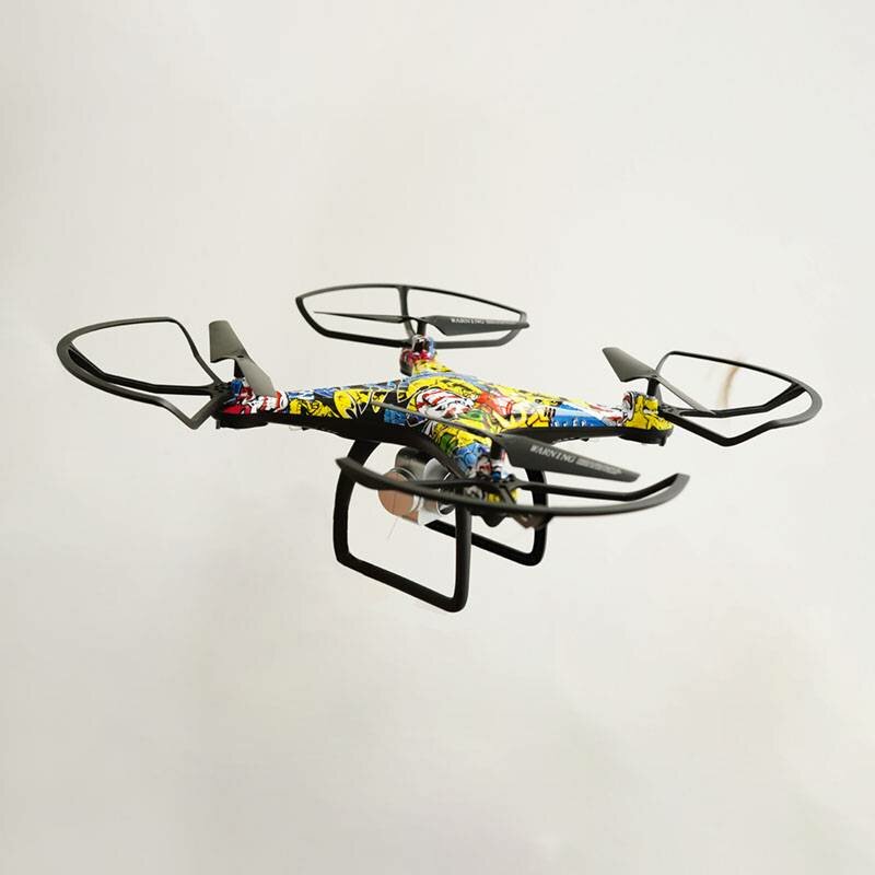 Quadcopter met Live Camera - Graffiti - Wifi - App Control - 2.4GHz - Hover Functie - Drone