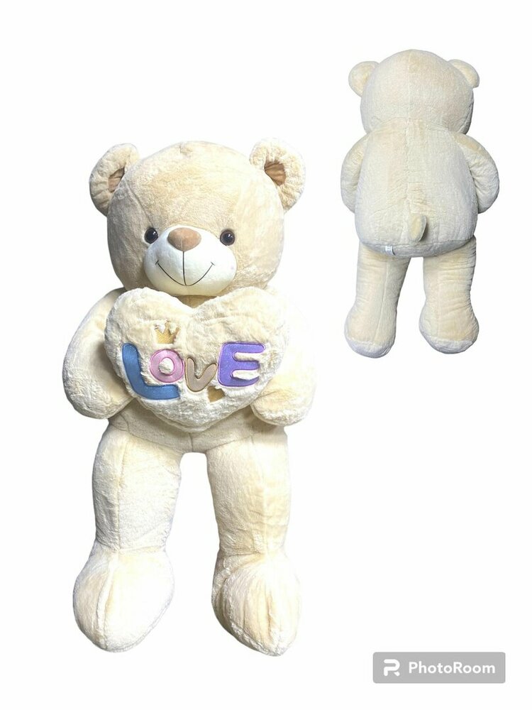 Cuddly bear Large - XXL - soft cuddly toy - with Love cushion - Teddy bear
