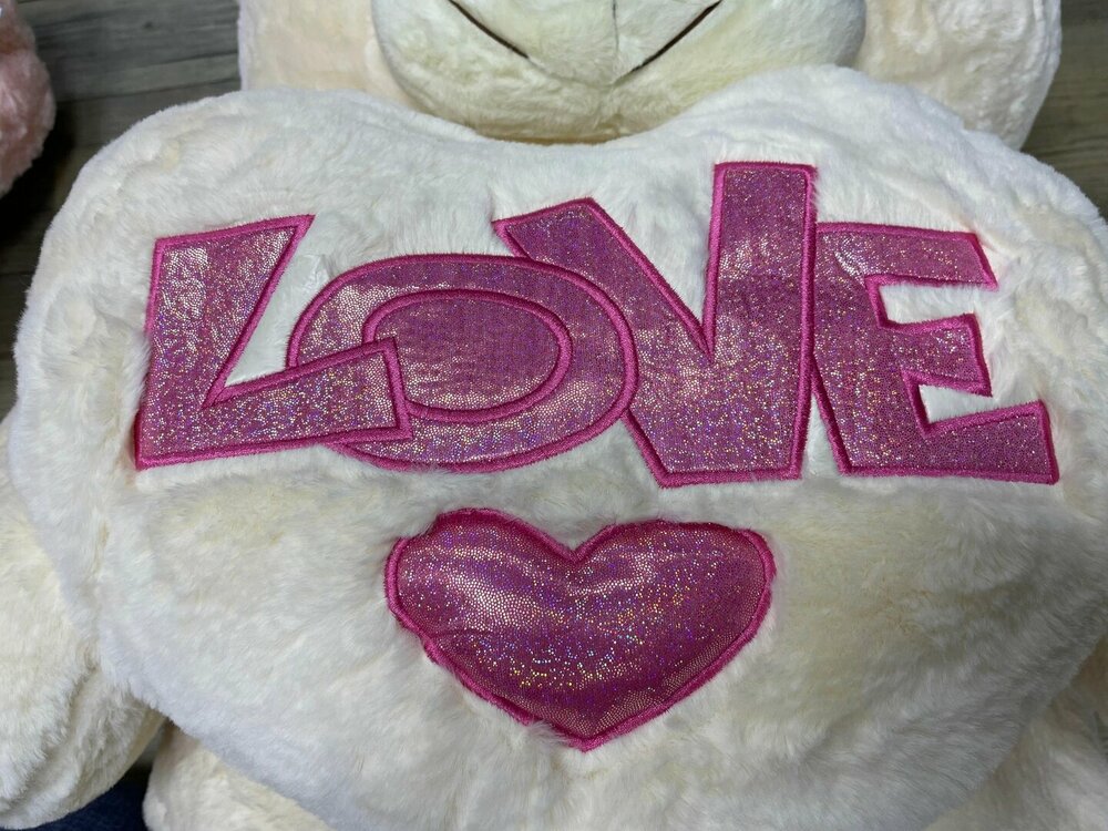 Knuffelbeer Groot - 110CM - zacht knuffel - met Love kussentje - Teddy beer