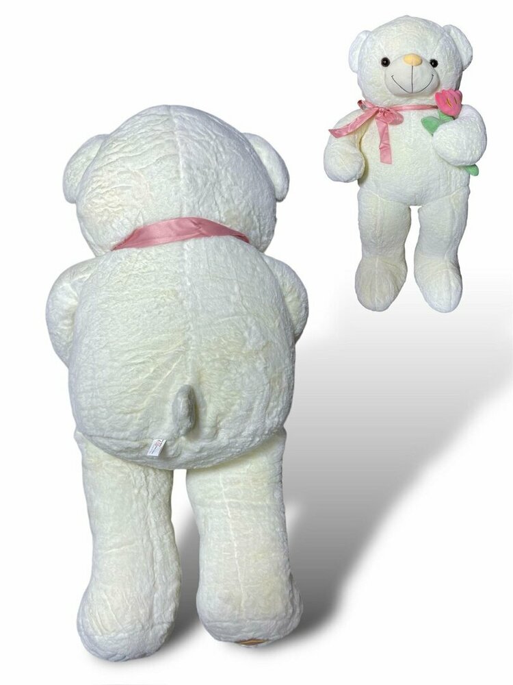 Teddy bear - i Love you - 110CM - soft cuddly bear with rose - XXL bear
