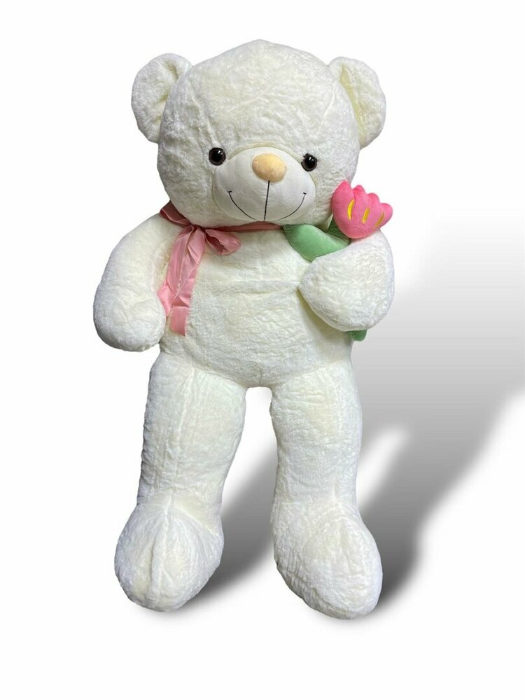 Teddy bear - i Love you - 110CM - soft cuddly bear with rose - XXL bear