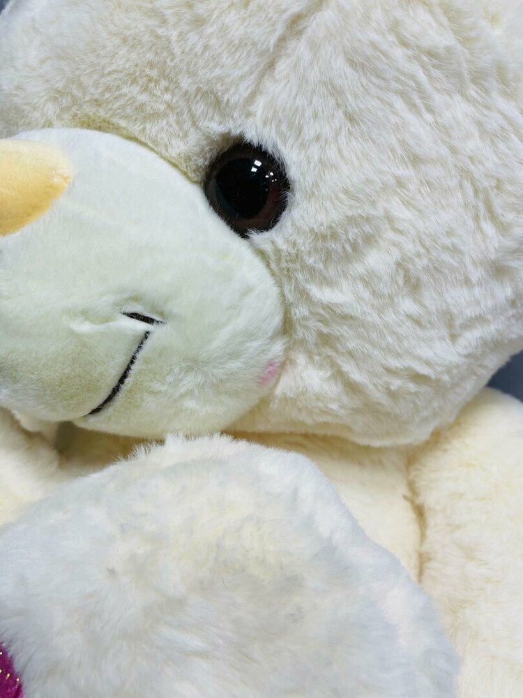 Knuffelbeer Groot Beige - 75CM- zacht knuffel - met Love kussentje - Teddy beer
