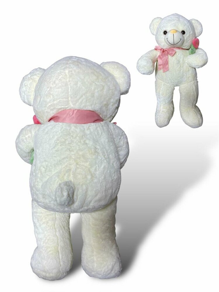 Teddy bear - i Love you - 75CM - soft cuddly bear with rose - teddy bear