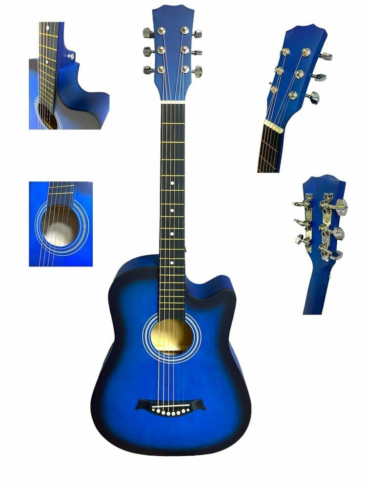 Western Gitaar - 6 snaren - Cutaway Akoestisch Guitar 38" - Hollow body