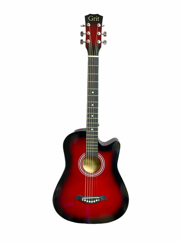Western Guitar - 6 strings - Cutaway Acoustic Guitar 38"
