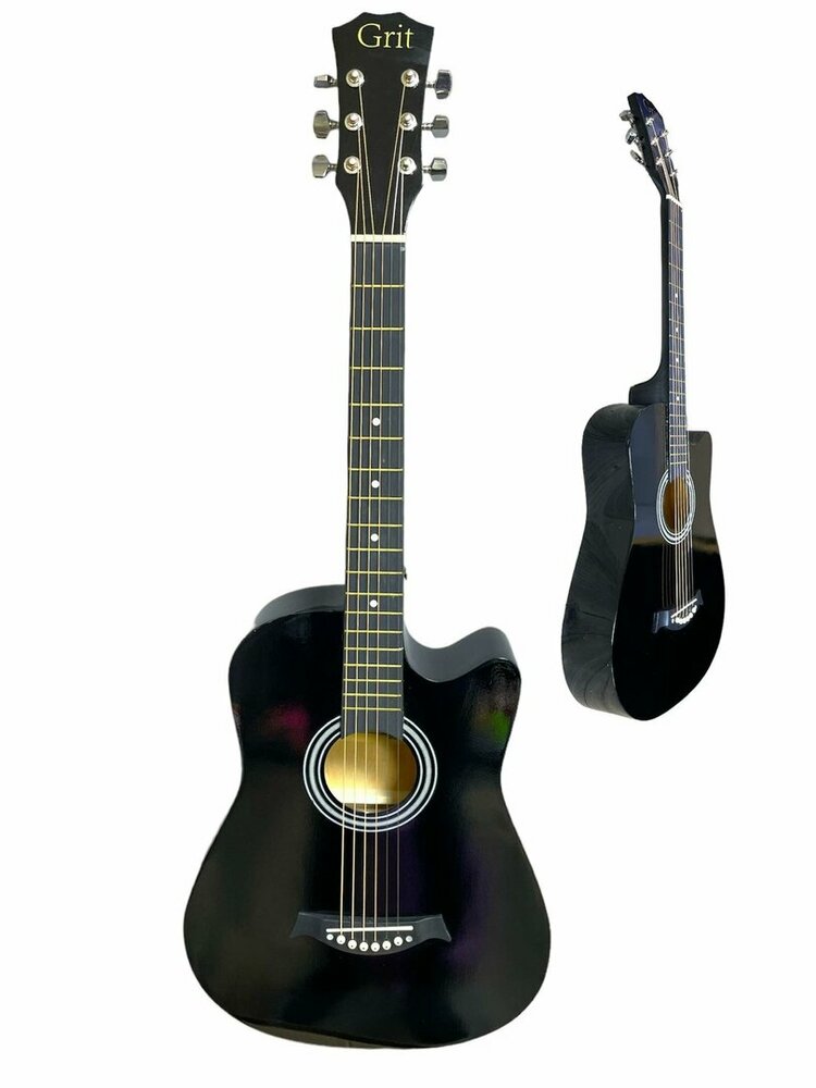 Western Guitar - 6 strings - Cutaway Acoustic Guitar 38"