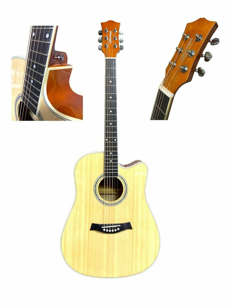 Akoestisch Gitaar - Adia Wood - 6 snaren - Cutaway Guitar 41"