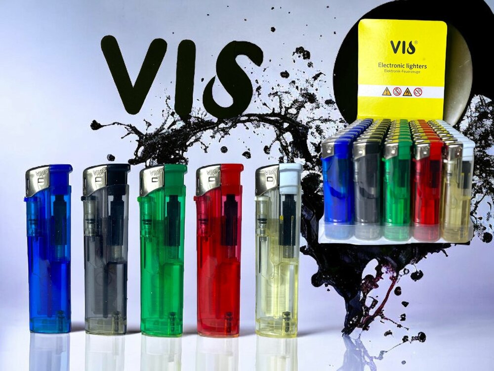 VIO - 50 stuks aanstekers - navulbaar Transparante klik aansteker