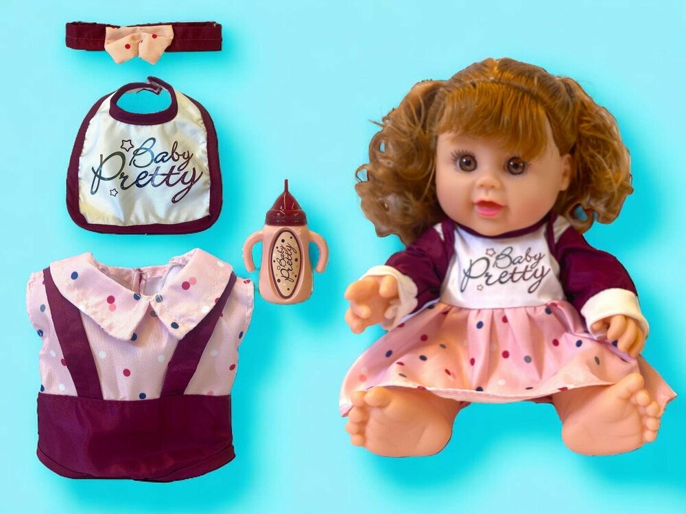 Baby Pop - New Born - Kan Drinken - Plassen - Praten - 28 x 17 x 9 cm
