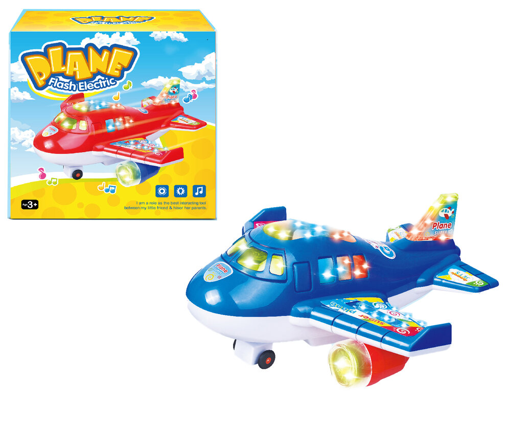 Super Aircraft - Speelgoed vliegtuig  - licht en geluiden 20CM
