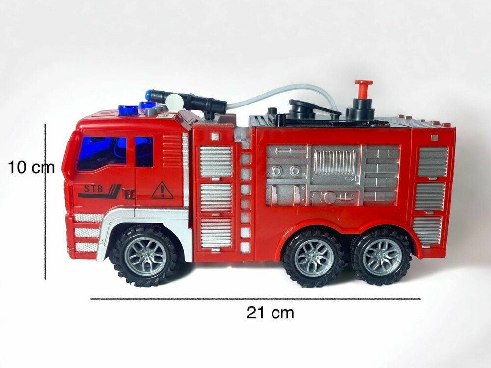 Urban service series - Fire truck toys - Friction - sound and lights 21 CM