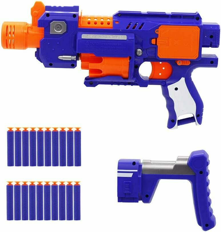 Super Blast - Speelgoed Elektrisch blaster - 20 x speciale zacht Elite darts