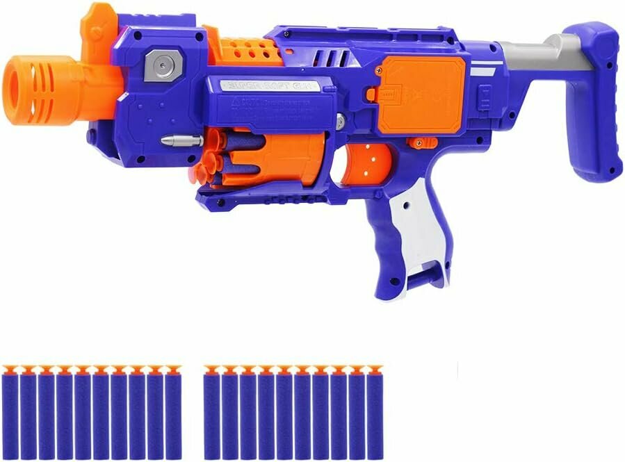 Super Blast - Speelgoed Elektrisch blaster - 20 x speciale zacht Elite darts