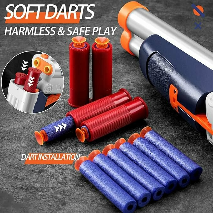 Plaze Pioneer - Elite darts - Blaster - zacht rubberen darts speelgoed - 42 cm