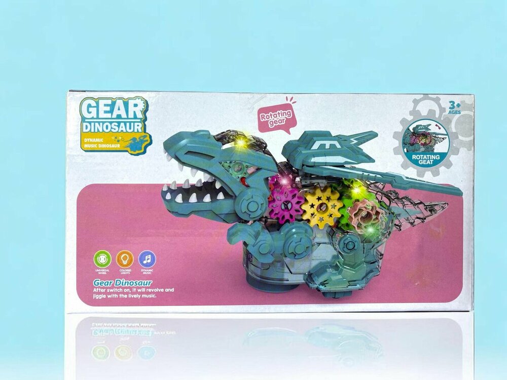Gear Dinosaur - met bewegende vleugels - maakt dino geluiden en lichtjes op - interactieve dinosaurus 