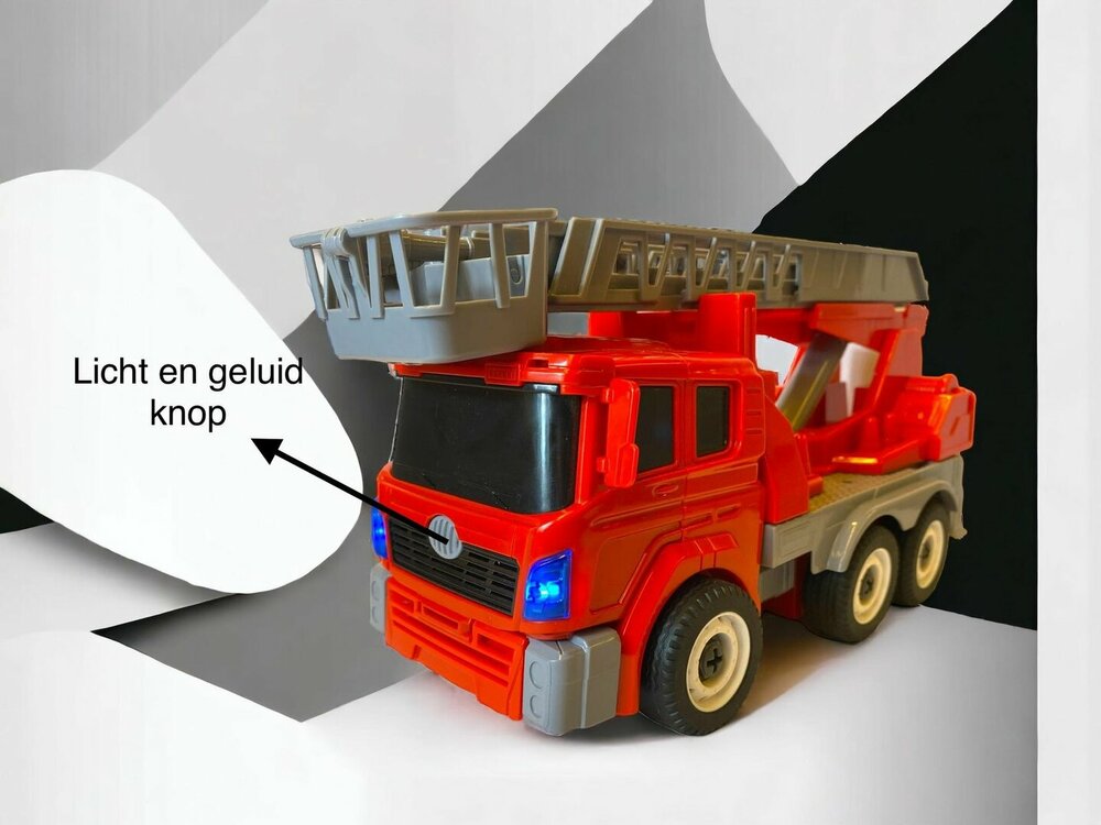 Mecha Fire Truck Optimus Prime  - DIY - Deformation robot en brandweerwagen - 2 in 1