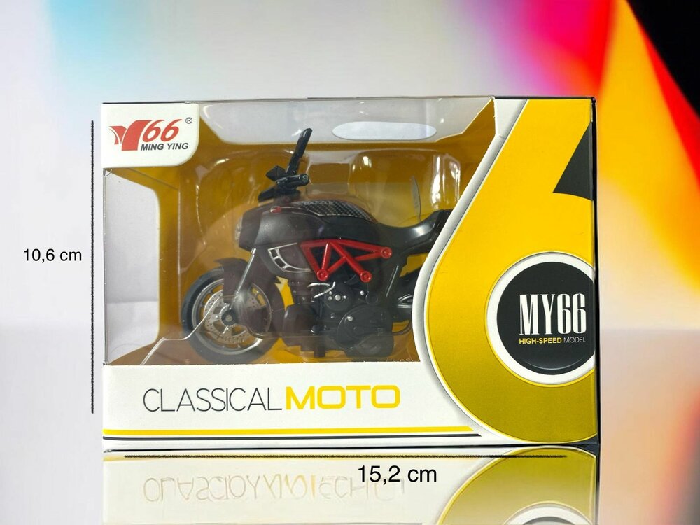 MY66 Die cast motor - model voertuigen - 1:14 - terugtrek systeem