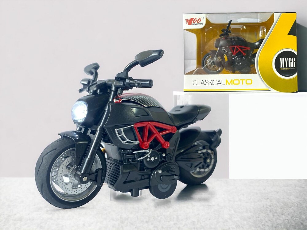 MY66 Die cast motor - model voertuigen - 1:14 - terugtrek systeem
