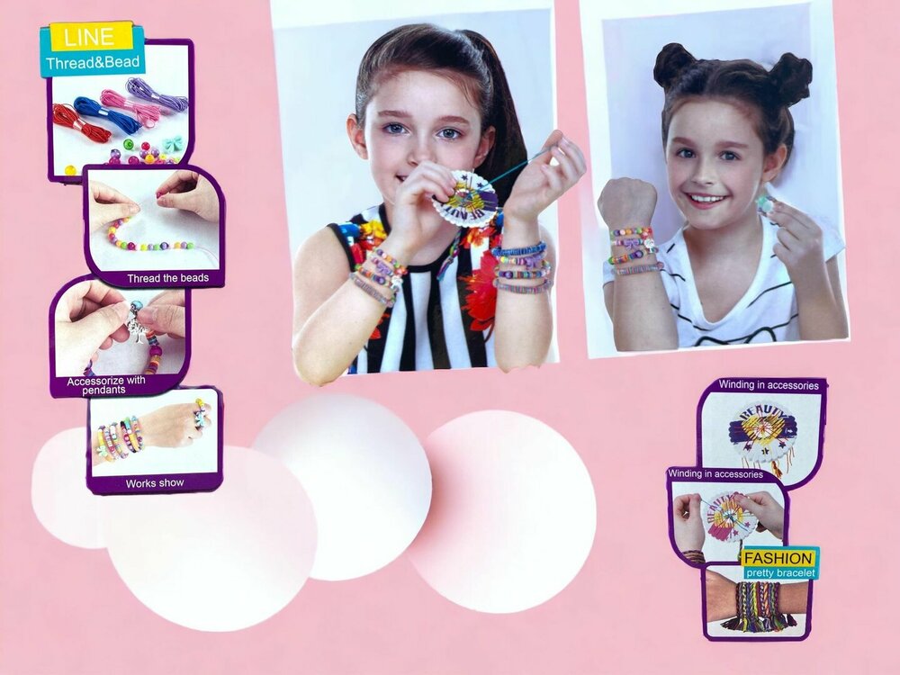 Bead Box - Jewelry bead set - arts and crafts toys for girls