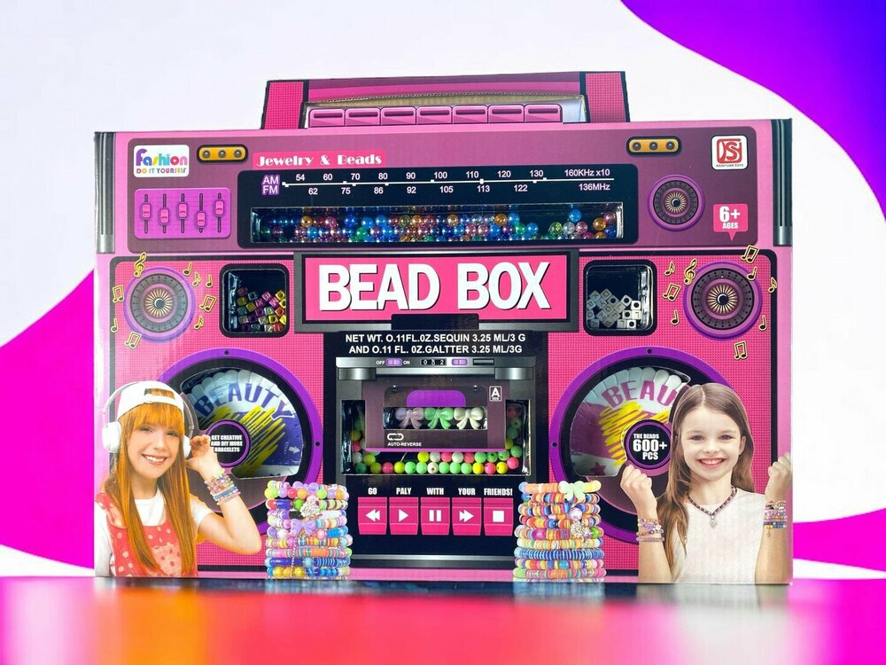 Bead Box - Jewelry bead set - arts and crafts toys for girls