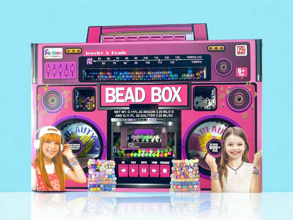 Bead Box - Jewelry bead set - arts and crafts toys for girls
