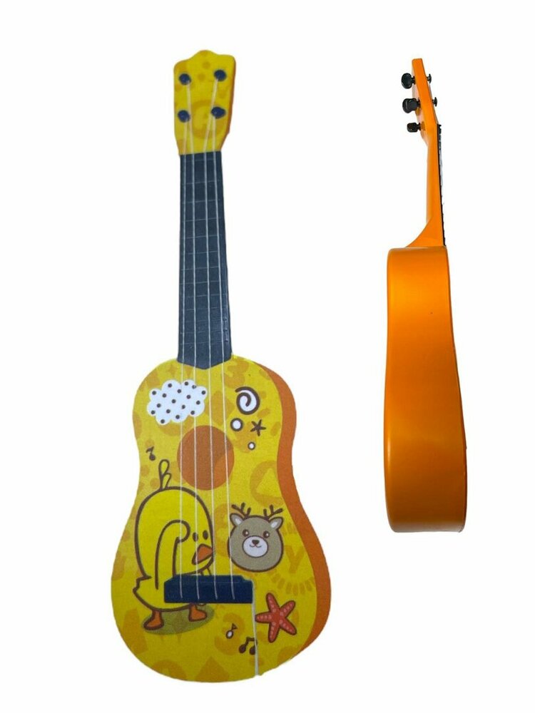 Chick Guitar - 4 snaren - 54CM - speelgoedgitaar - kuikentje - vanaf 3 jaar