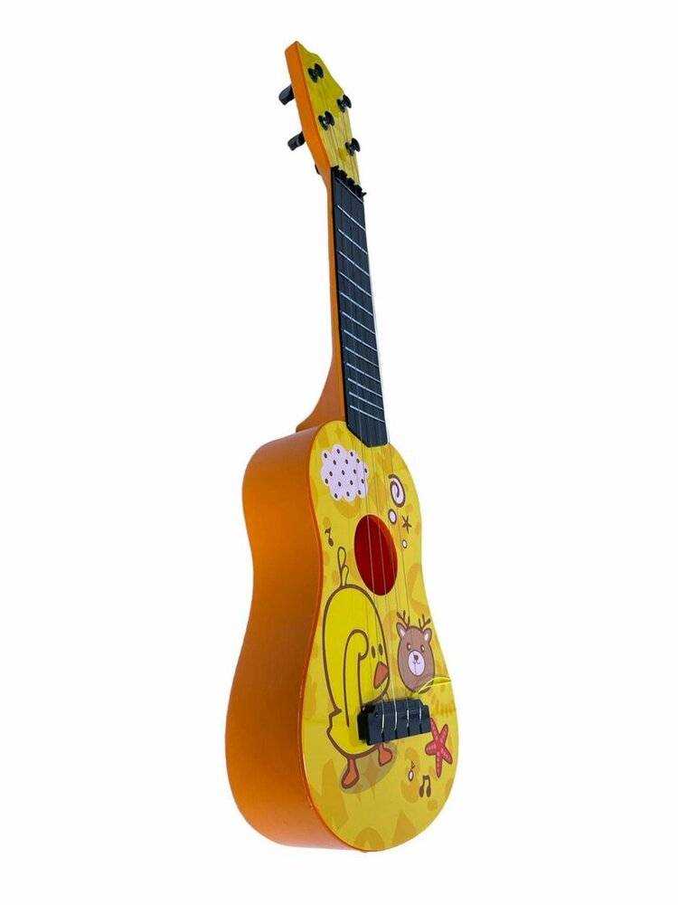 Chick Guitar - 4 snaren - 54CM - speelgoedgitaar - kuikentje - vanaf 3 jaar