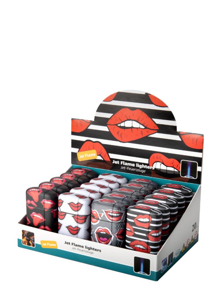Jetflame - turbo aansteker  - windproof aanstekers - 20 stuks in display