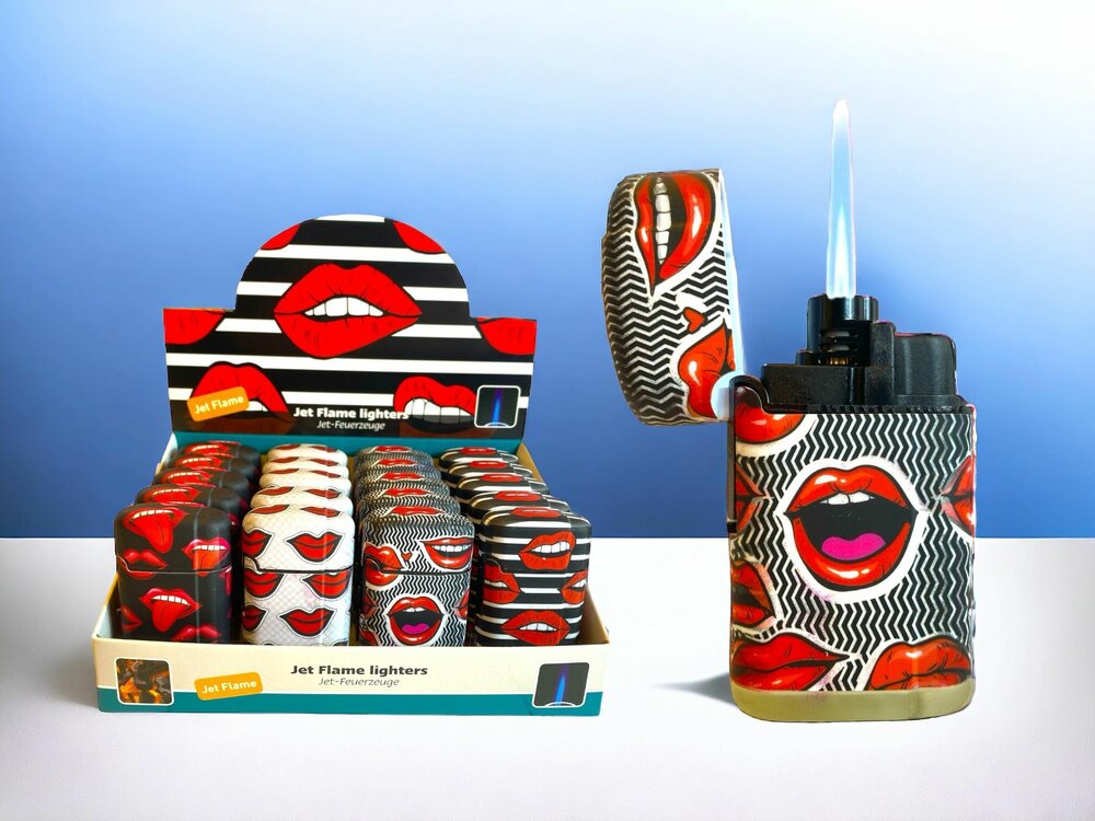 Jetflame - turbo aansteker  - windproof aanstekers - 20 stuks in display