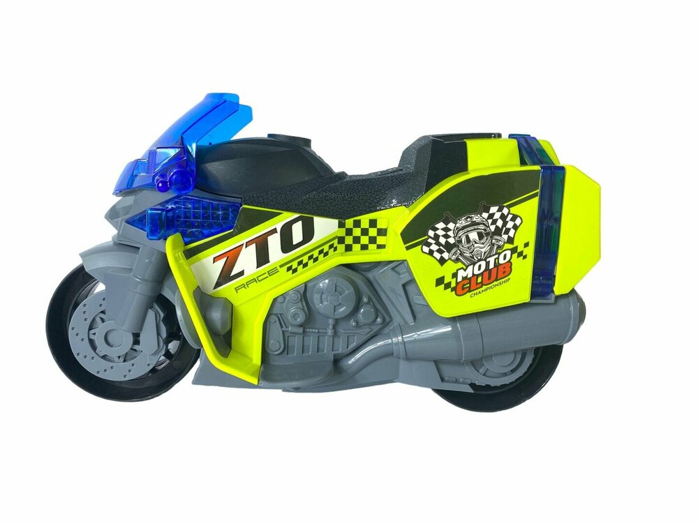 Motorcycle Race ZTO - speelgoed motor - geluid, licht en frictiemotor - 1:16