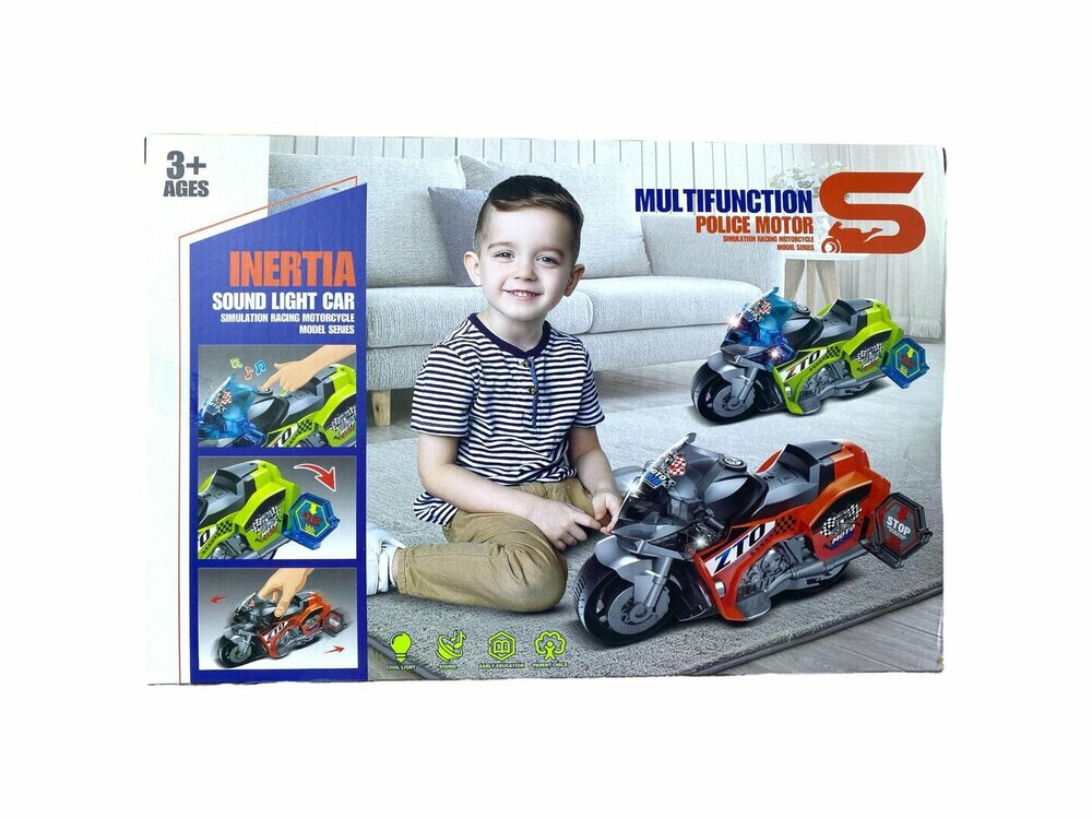 Motorcycle Race ZTO - speelgoed motor - geluid, licht en frictiemotor - 1:16