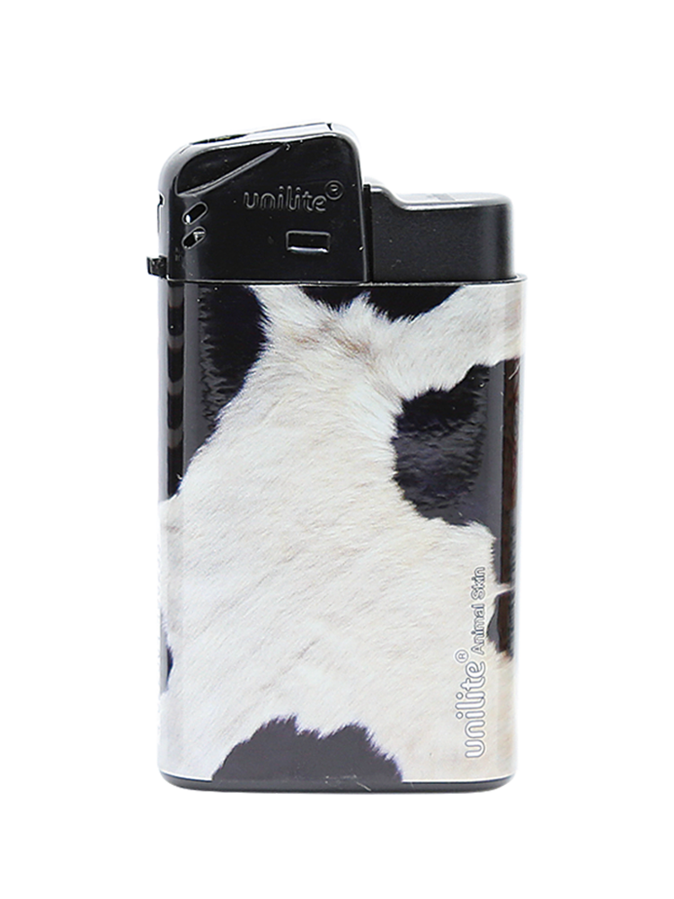 Unilite click lighters - refillable - 20 pieces in a display - Animal Skin print
