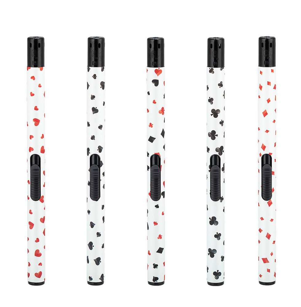 Gas aanstekers - Poker - 25 stuks - navulbaar - TOM&reg;