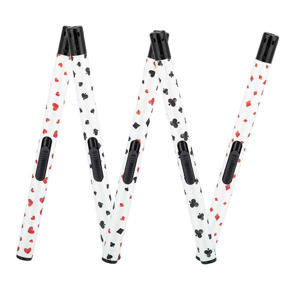 Gas aanstekers - Poker - 5 stuks - navulbaar - TOM&reg;
