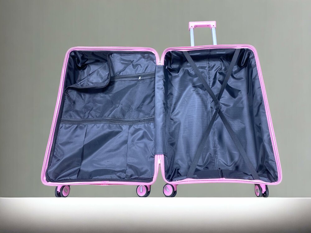 Koffers - Luxe - Set van 3 - Roze - 55/68/78 cm 