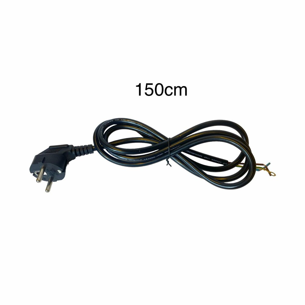 Connection cable 3x1.5mm&sup2; 1.5 meters black Pin EARTH