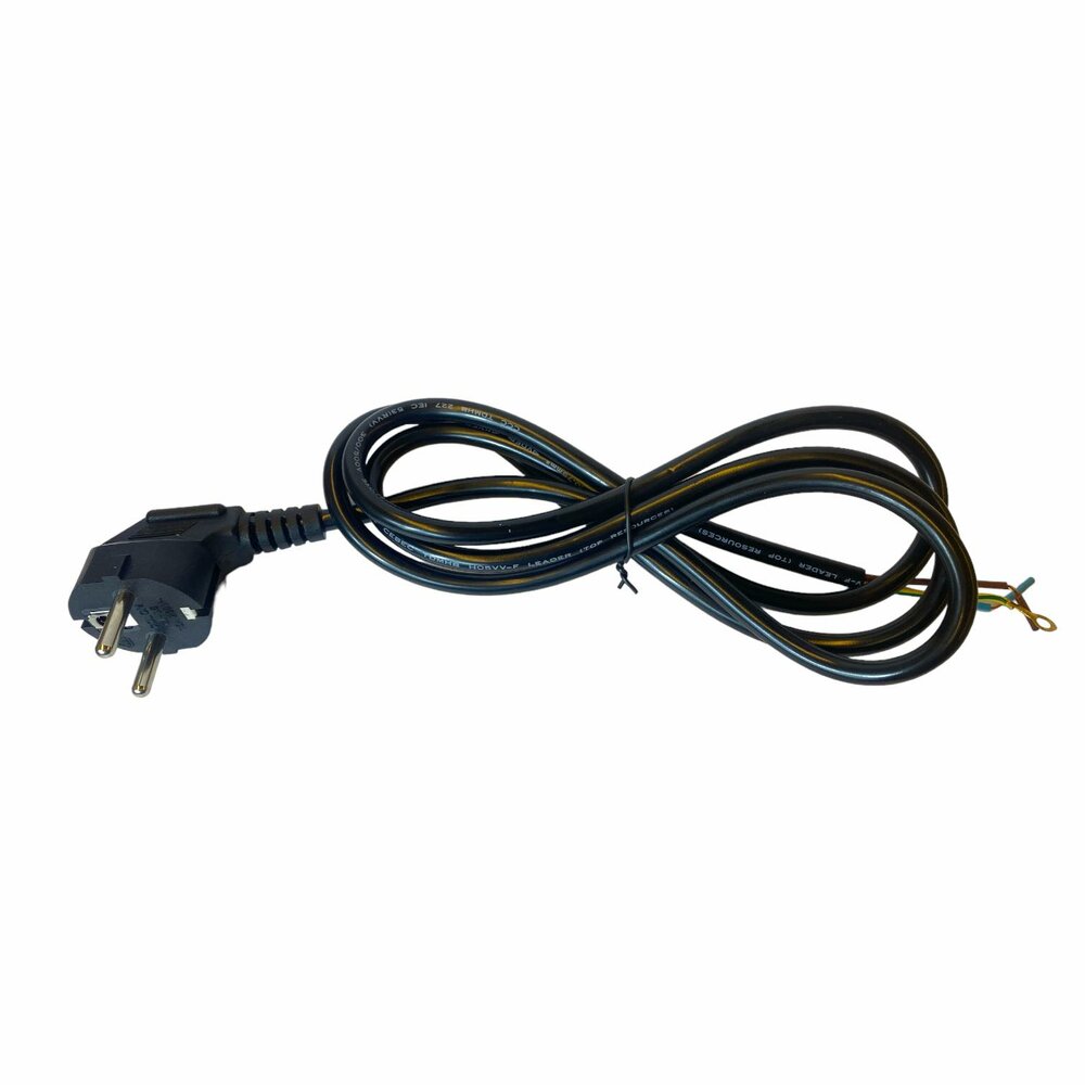 Connection cable 3x1.5mm&sup2; 1.5 meters black Pin EARTH
