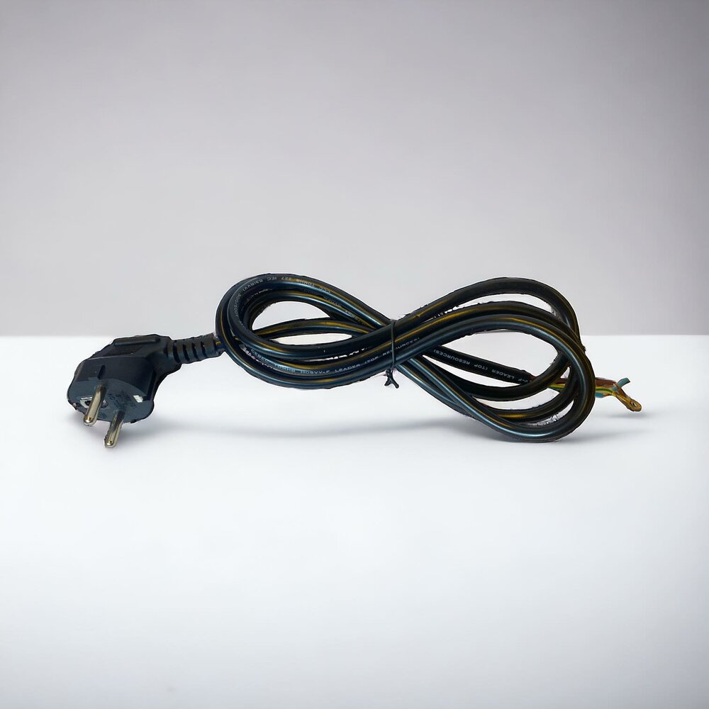 Connection cable 3x1.5mm&sup2; 1.5 meters black Pin EARTH