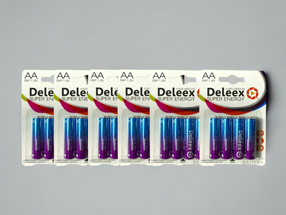 Deleex - Batterijen - AA - R6P 1.5V - 24- stuks in pak