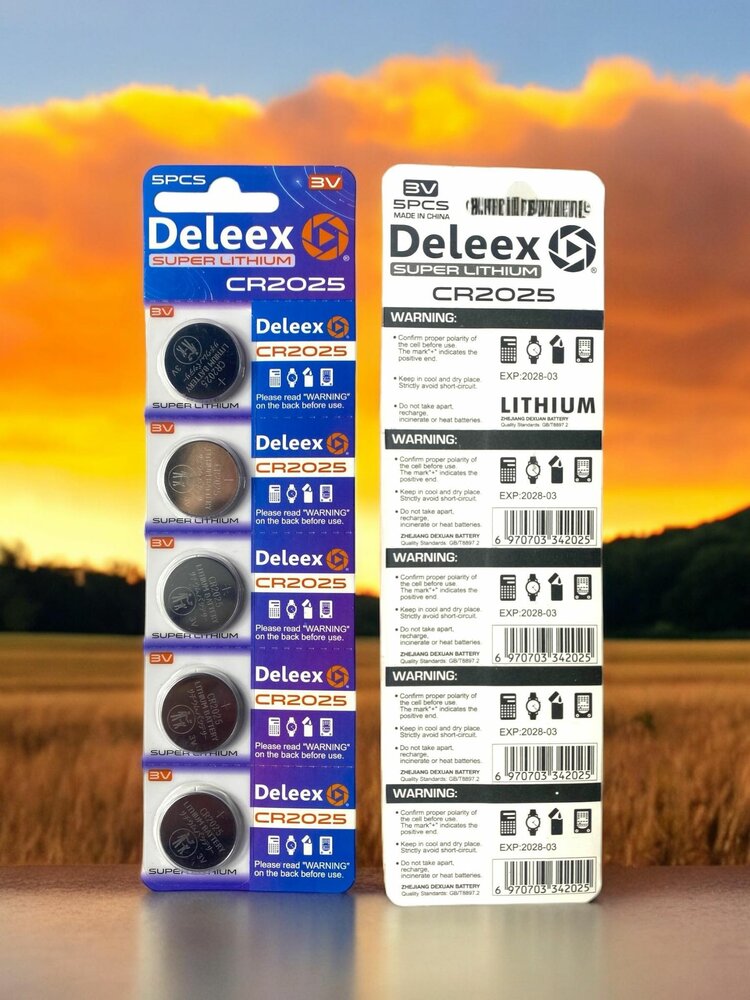  CR2025 3V Batterijen-  super - Lithium - Deleex