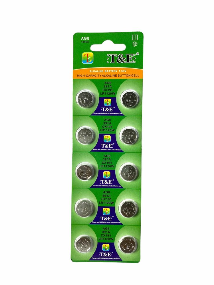 AG 8 / 391A  Knoopcel batterijen&nbsp;Alkaline