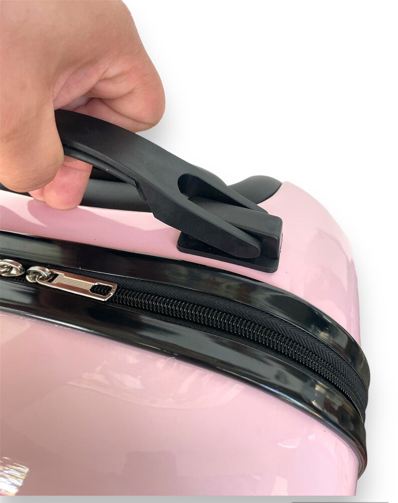 Handbagage - Kinderkoffer - Teddy Beer Roze