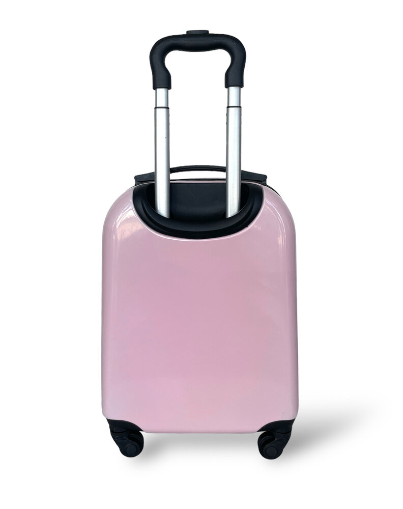 Handbagage - Kinderkoffer - Teddy Beer Roze