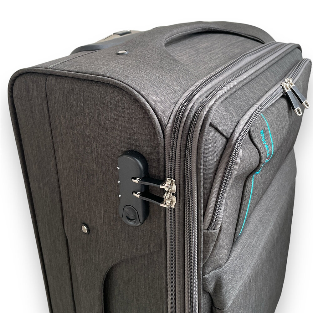 Europe Travel - fabric suitcase - Polyester trolley large 68CM