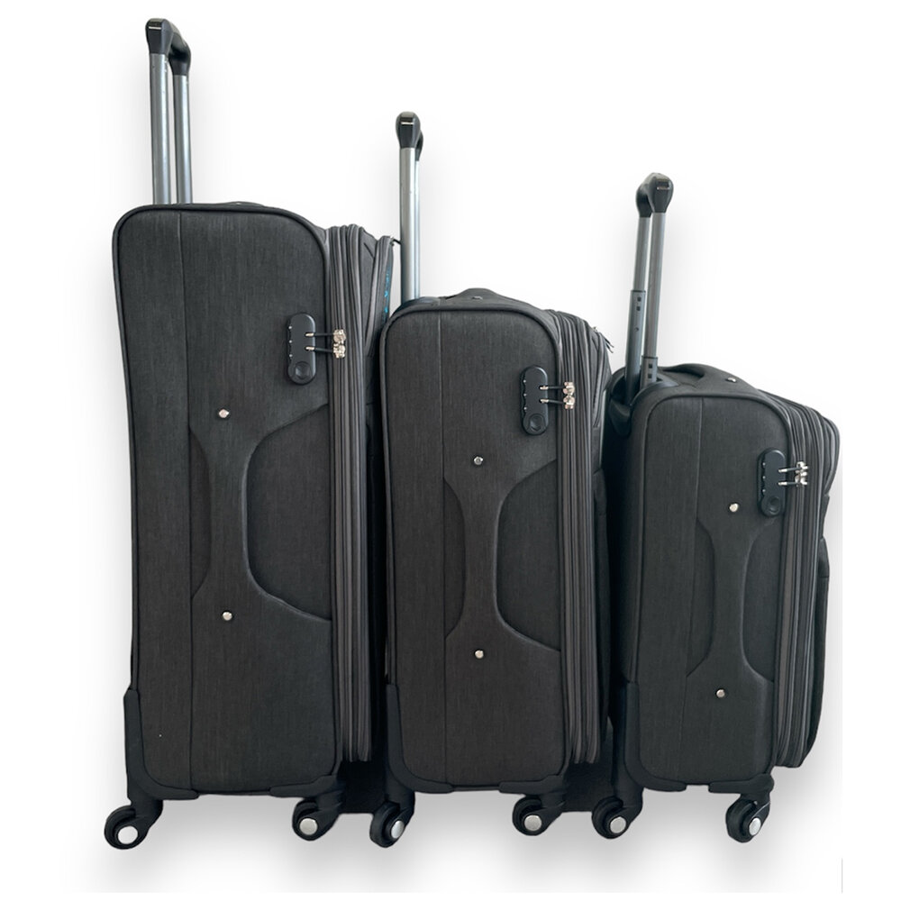 Europe Travel - Stoffen Koffer - 4 zwenkwielen -  Polyester - Extra groot 77 cm